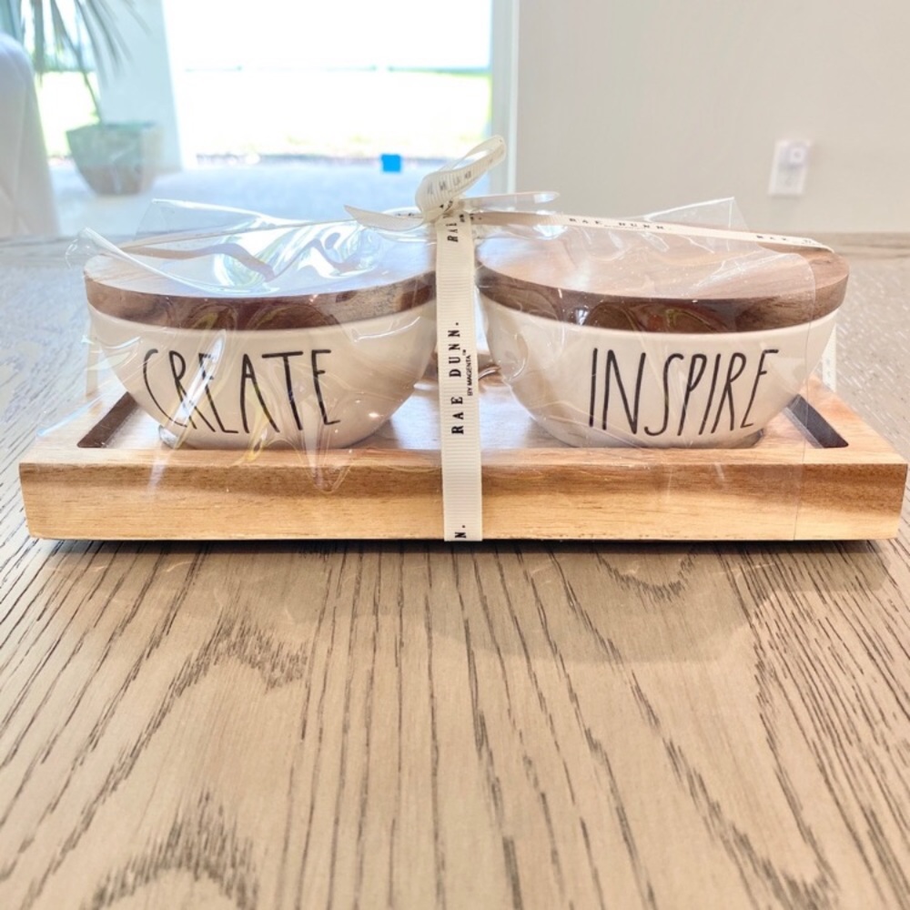 Teacher inspired Rae Dunn organizing bowls